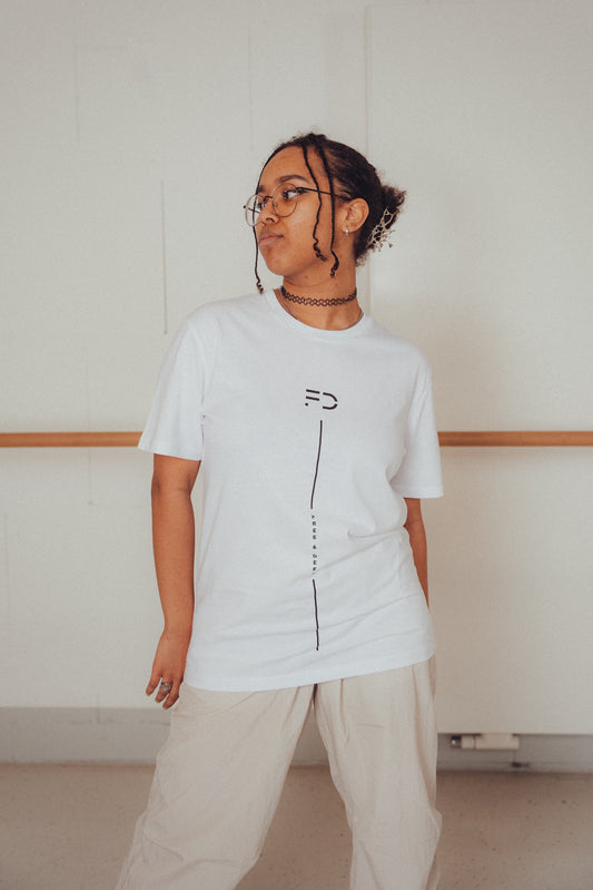 WOMEN T-SHIRT - WHITE - MOTSI MABUSE TANZSCHULE