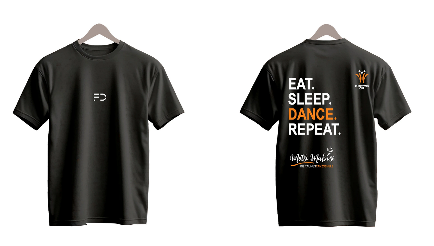 T-SHIRT - EAT. SLEEP. DANCE. REPEAT.